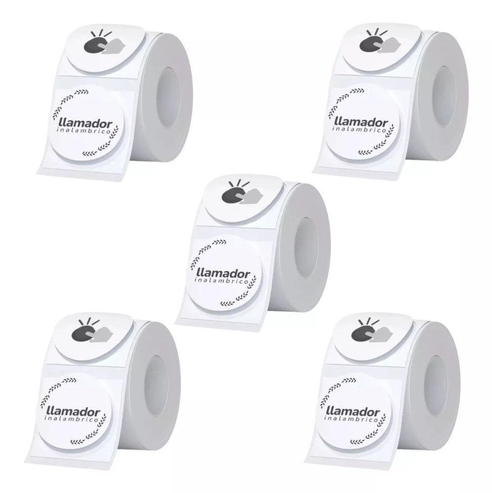 Rollo Etiquetas Redondas Rotuladora Térmica 50mm X5u Agregar a favoritos