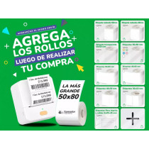 Rollo Etiquetas Joyeria Impresora Termica 30x25 45mm X5u