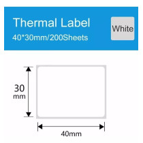 Rollo Etiquetas Joyeria Impresora Termica 30x25 45mm X5u