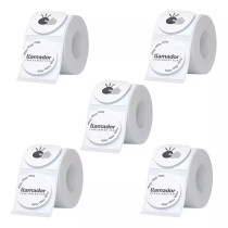 Rollo Etiquetas Redondas Rotuladora Termica 40mm X5u