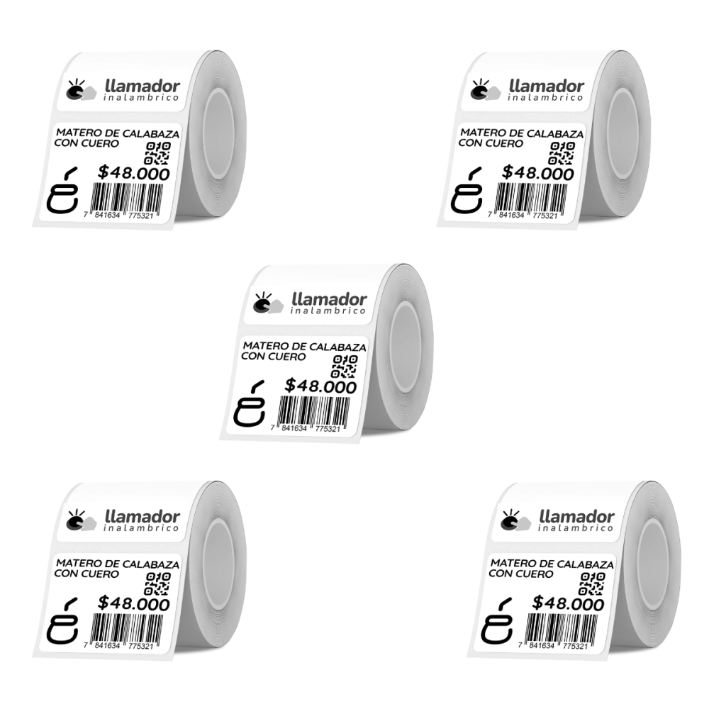 Etiquetas Rollo Rotuladora Impresora Termica 40x60mm X5u
