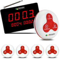 5 Llamadores De Mozos + 1 Display Receptor Restaurantes