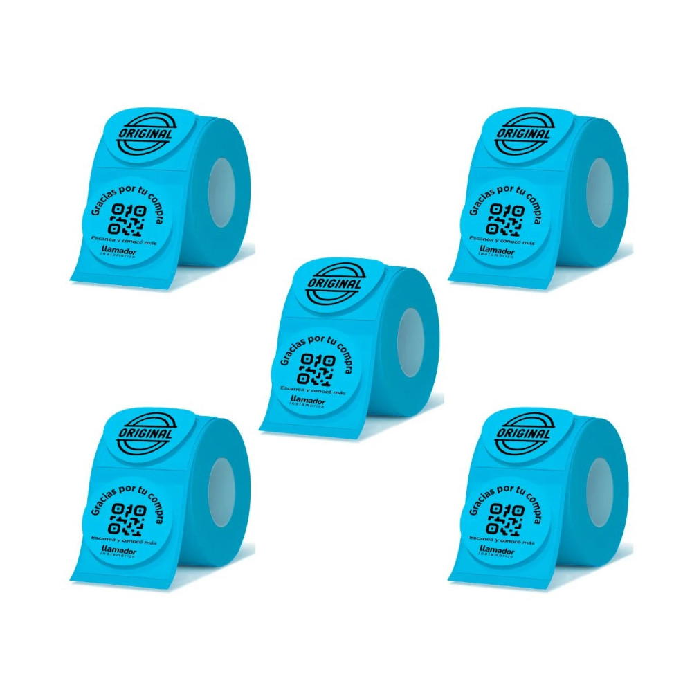 Rollo Etiquetas Redondas Rotuladora Térmica 50mm X5u Agregar a favoritos