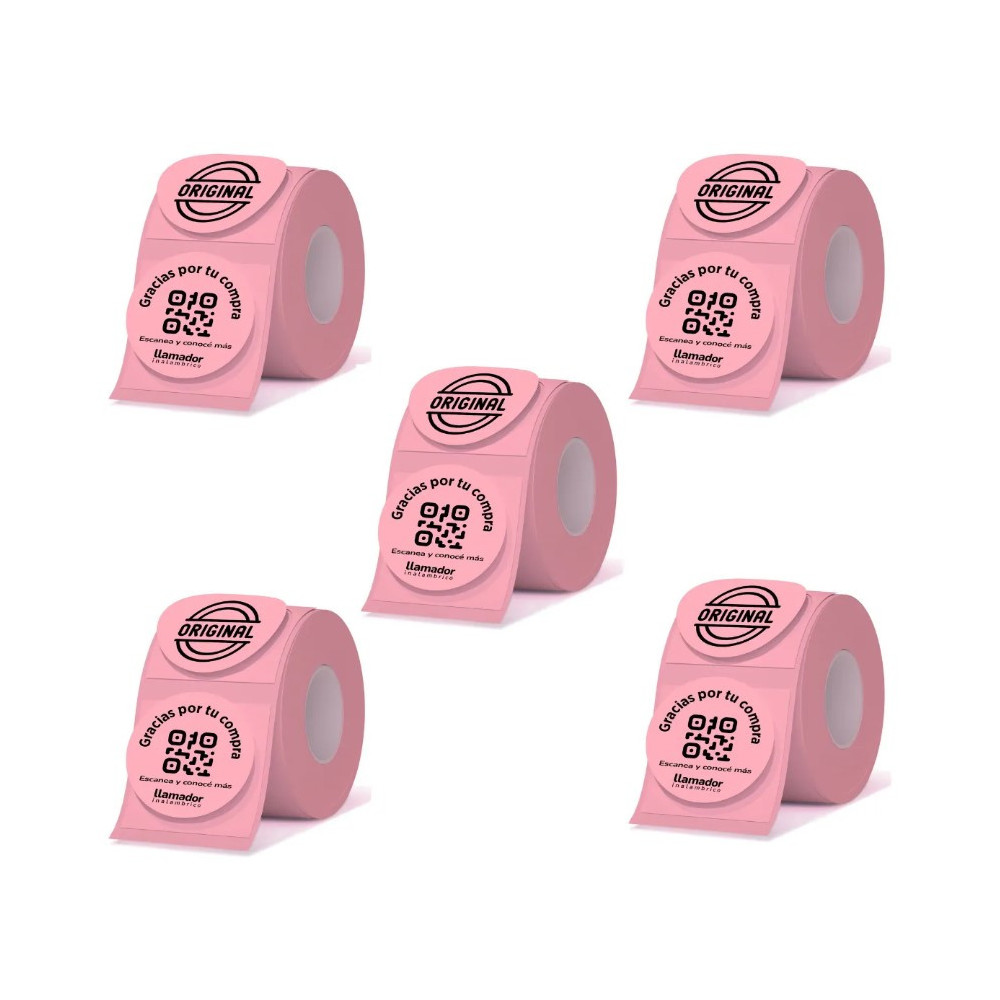 Rollo Etiquetas Redondas Rotuladora Térmica 50mm X5u Agregar a favoritos