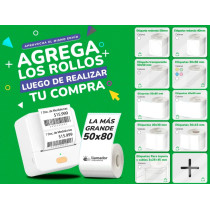 Etiquetas Rollo Rotuladora Impresora Termica 40x30mm X20u