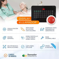 10 Llamador Enfermeria Hospitales Geriatricos + 1 Central