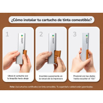 Tinta Comestible Marrón Para Impresora De Café Portátil