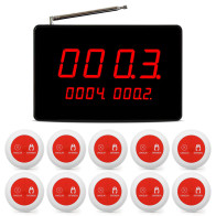 Kit Llamador Con 10 Pulsadores Geriatrico, Inalambrico