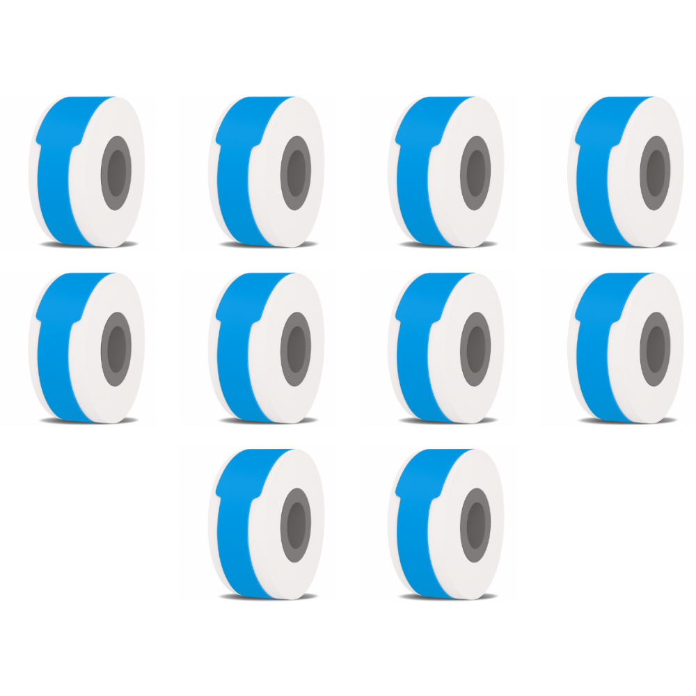 Etiquetas Rollo Rotuladora Termica 12x35mm Cable Colores x10u