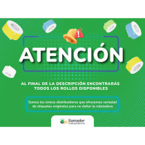 Etiquetas Rollo Rotuladora Termica 12x35mm Cable Colores x10u