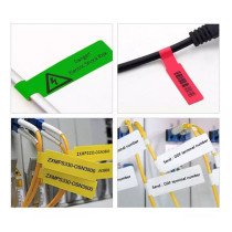 Etiquetas Rollo Rotuladora Termica 12x35mm Cable Colores x10u