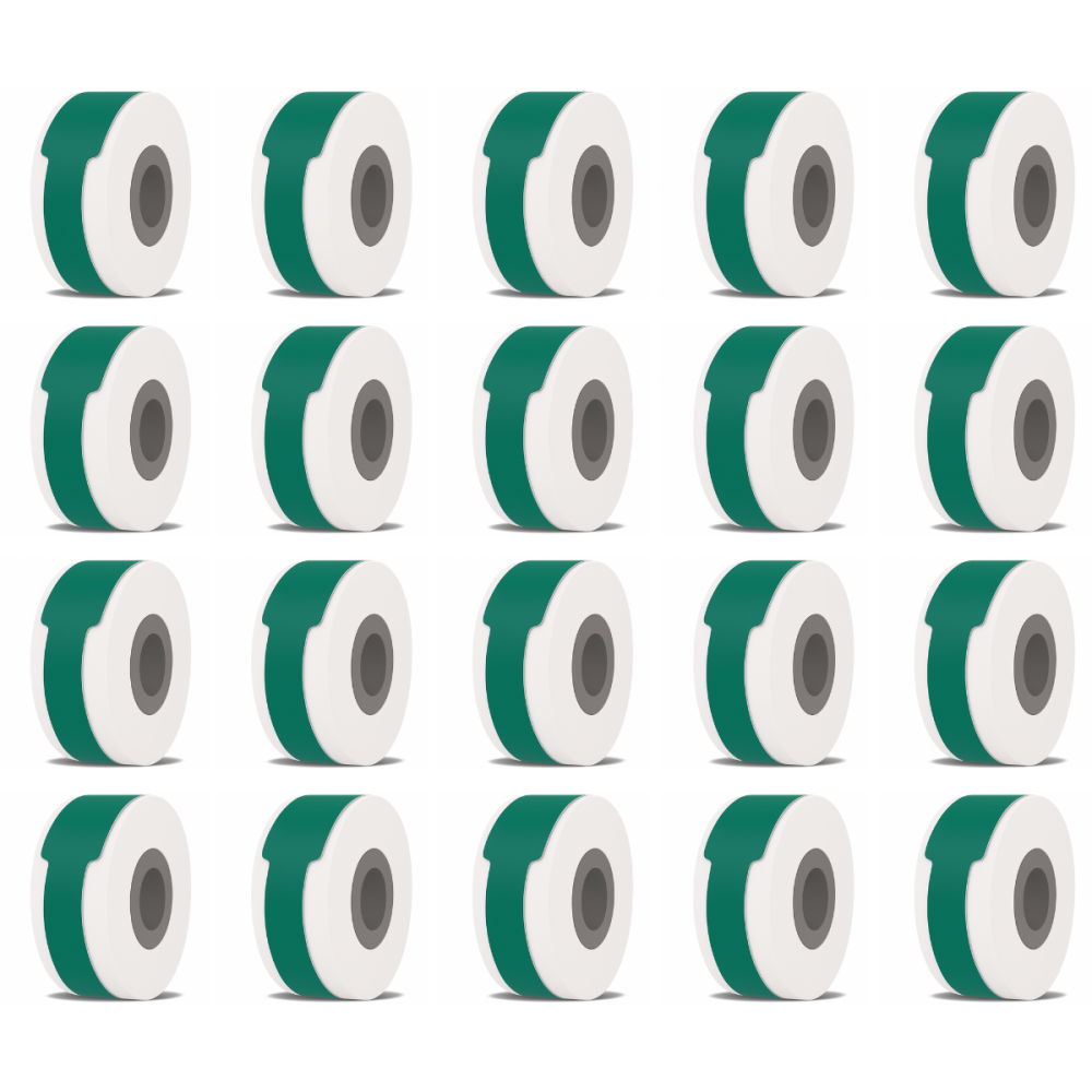 Etiquetas Rollo Rotuladora Termica 12x35mm Cable Color X20u