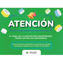 Rollo Etiquetas Para Rotuladora 15x50mm Termica Niimbot X20u