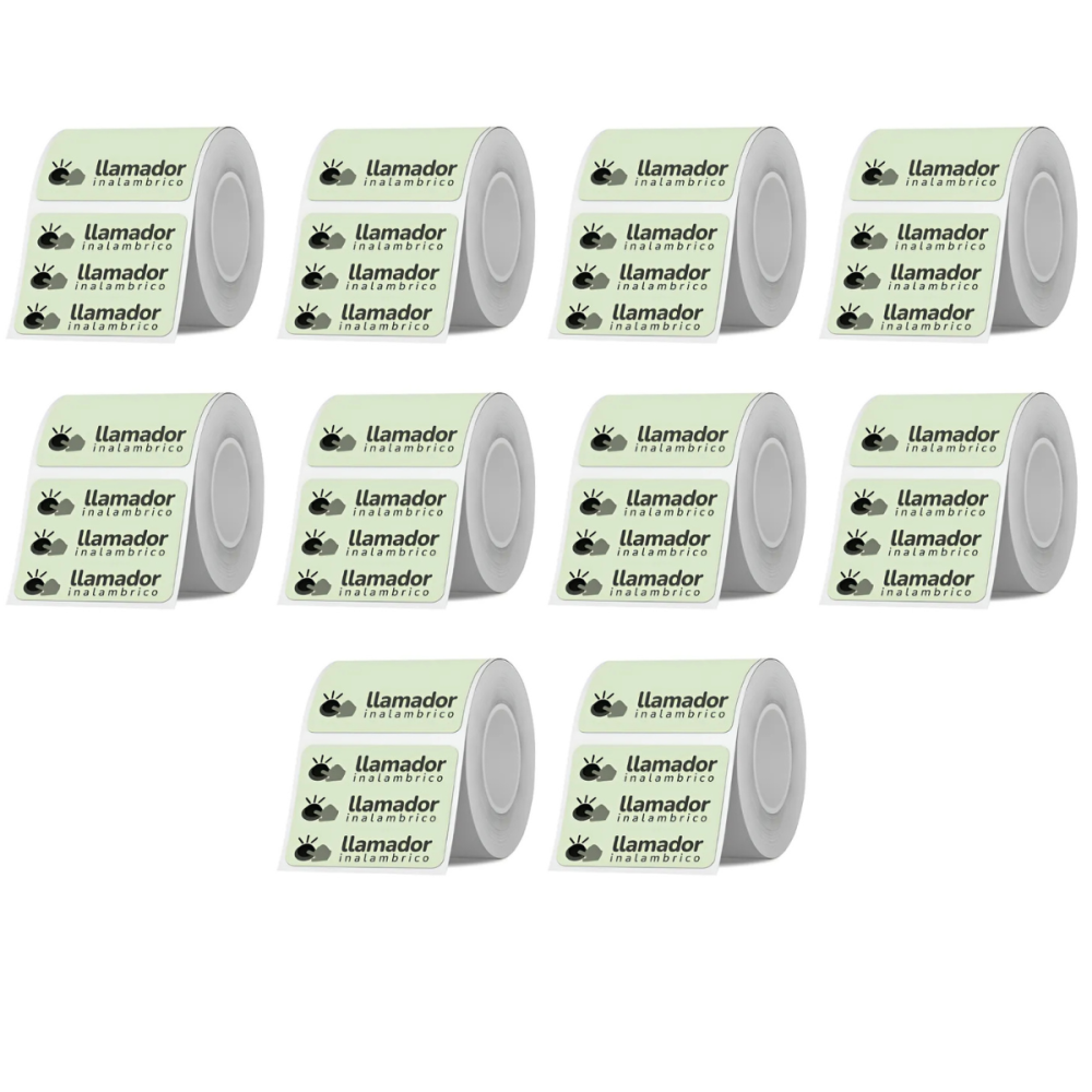 Etiquetas Rollo Rotuladora Impresora Termica 50x50mm X10u