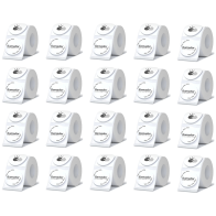 Rollo Etiquetas Redondas Rotuladora Termica 40mm X20u