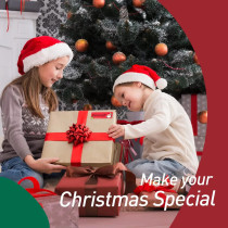 Rollo 14x50mm Blanco Con Iconos Navideños Niimbot