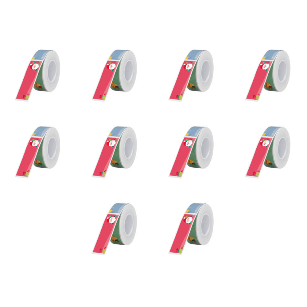 Rollo 14x50mm Blanco Con Iconos Navideños Niimbot X10u