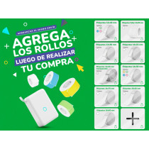 Rollo 14x50mm Blanco Con Iconos Navideños Niimbot X10u