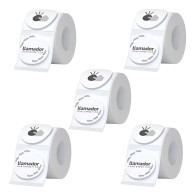 Rollo Etiquetas Redondas Rotuladora Térmica 50mm X5u