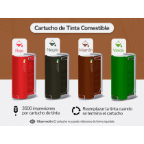 Tinta Comestible Rojo Para Impresora De Café Portátil