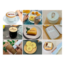 Tinta Comestible Rojo Para Impresora De Café Portátil