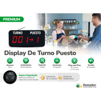 Sistema Turno Puesto Display Digital + Expendedor De Numeros
