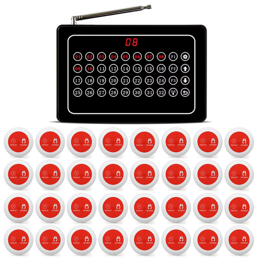30 Llamador Enfermeria Hospitales Geriatricos + 1 Central
