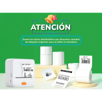 Rollo Etiquetas Redondas Transparentes Impresora Termica 50mm x5U