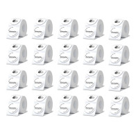 Rollo Etiquetas Redondas Transparentes Impresora Termica 50mm x20U