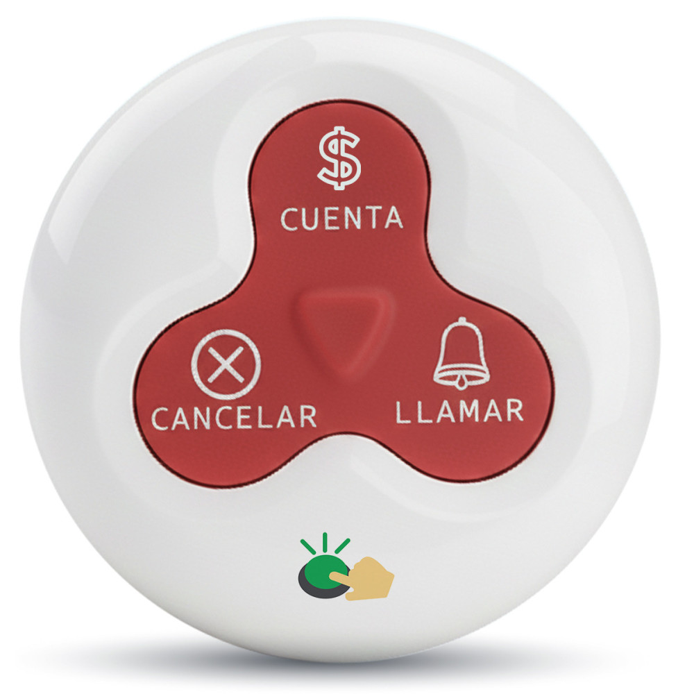 Llamador De Mozo Tres Pulsadores Restaurant Camarero