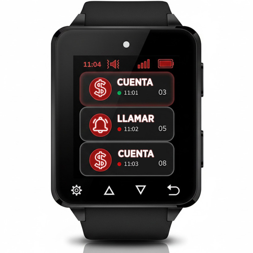 Reloj Smartwatch Para Llamadores De Mozo Premium