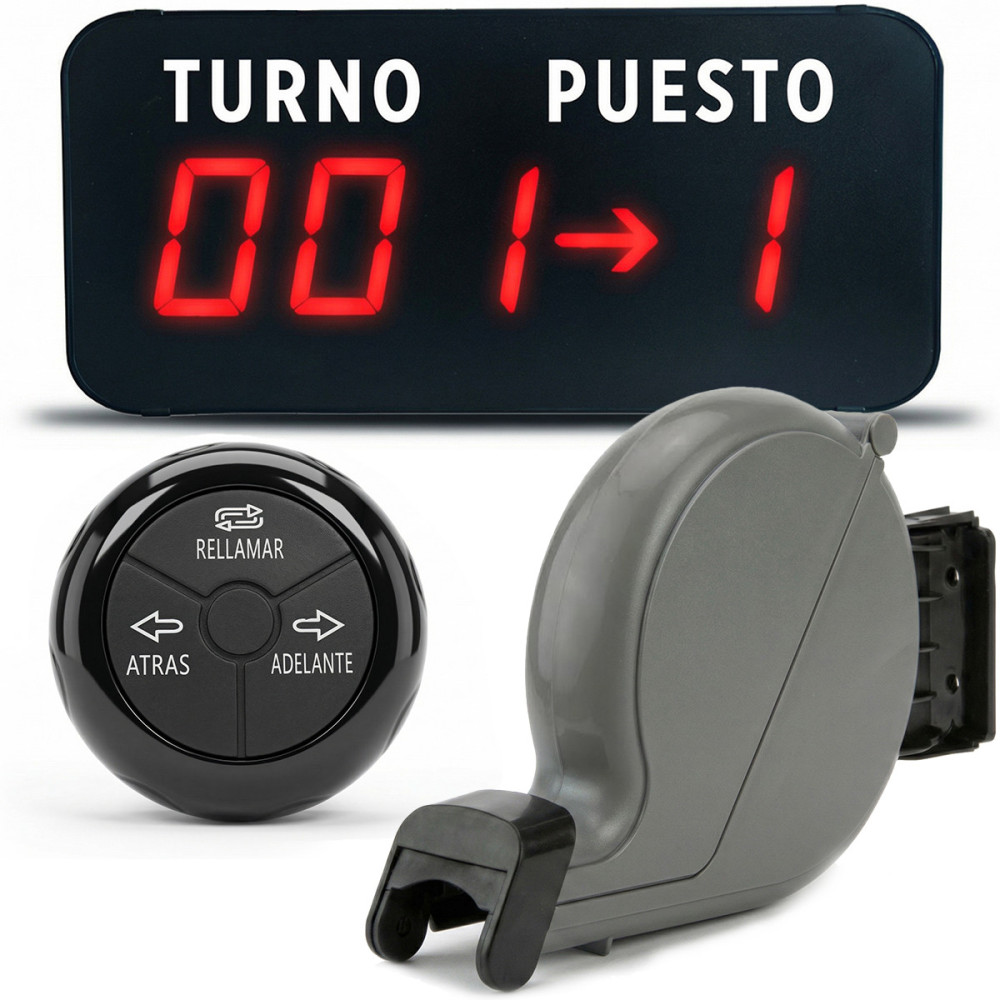 Sistema Turno Puesto Display Digital + Expendedor De Numeros