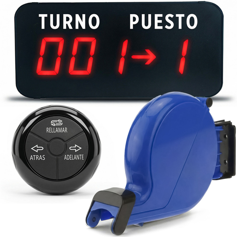 Sistema Turno Puesto Display Digital + Expendedor De Numeros