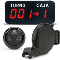 Turnero Digital Inalámbrico + Expendedor De Numero Dispenser Negro