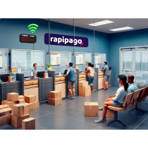 Turnero Digital Inalámbrico + Expendedor De Numero Dispenser Negro