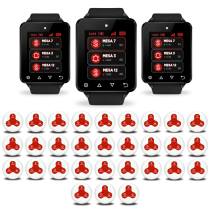 Kit 30 Llamadores De Mozo Y 3 Relojes Receptores Gastronomia