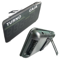 Turnero Digital Inalámbrico 2 Controles Caja Y Turno Led