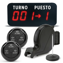 Sistema Turno Puesto + Dispenser + 2 Llamadores + Pinche