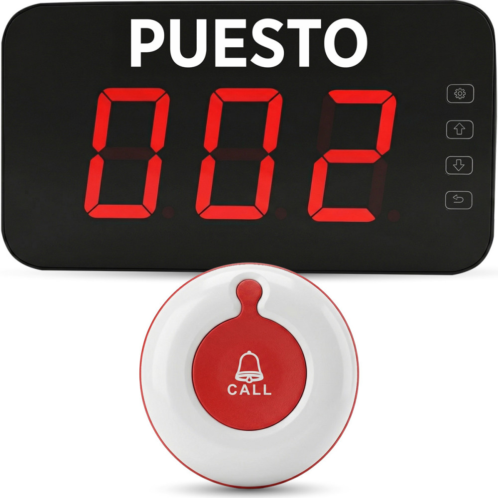 Turnero Electronico Inalámbrico Solo Puesto Premium