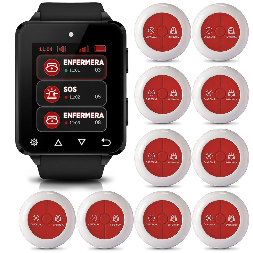 Kit Premium Para Geriatricos, Hospitales Y Clinicas Llamador