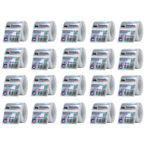 Etiquetas Rollo Rotuladora Impresora Termica 40x30mm Plateadas X20u