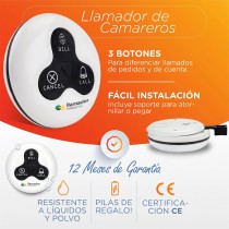 5 Llamadores De Mozos + 1 Display Receptor Restaurantes