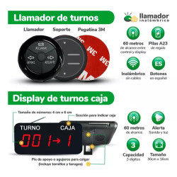 Turnero Electronico Inalambrico Caja Y Turno Premium