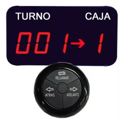 Turnero Electronico Inalambrico Caja Y Turno Premium