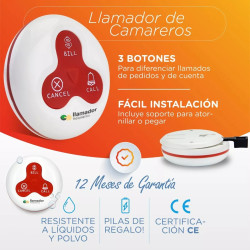 Kit 30 Llamadores De Mozo Y 3 Relojes Receptores Gastronomia